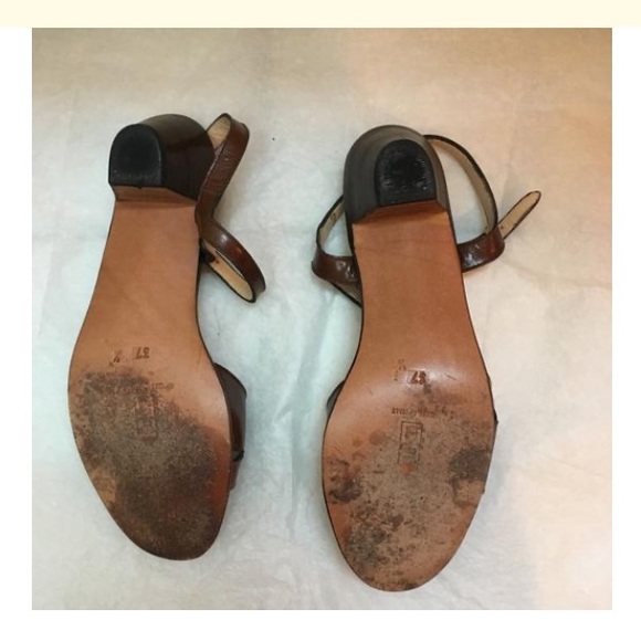 Vintage Maxime Two-toned Sandals Size 37.5 - Picture 6 of 7